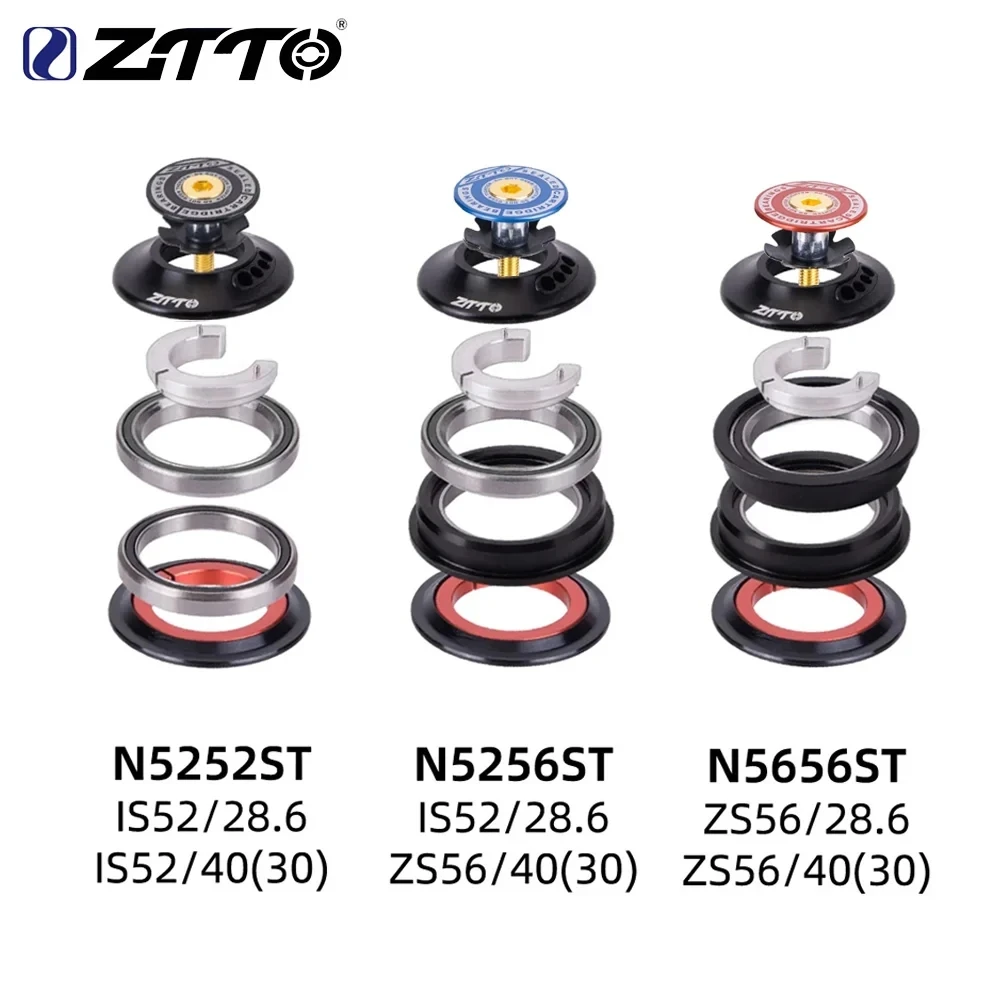 ZTTO Tapered Fork Inner Cable Routing Headset IS52 ZS56 For