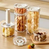 Plastic Vacuum Sealed Tank Electric Coffee Vacuum Container Kitchen Food Grains Candy Storage Box Fresh-keeping Tea Canister 3