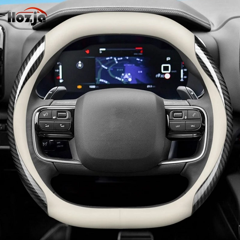 Premium Leather Breathable Non-Slip Steering Wheel Cover - Car Styling Auto Accessory