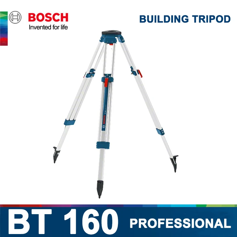 

Bosch BT 160 Building Tripod for GOL 32 D Optical Level Versatile aluminium tripod 97 – 160cm 5/8" screw thread