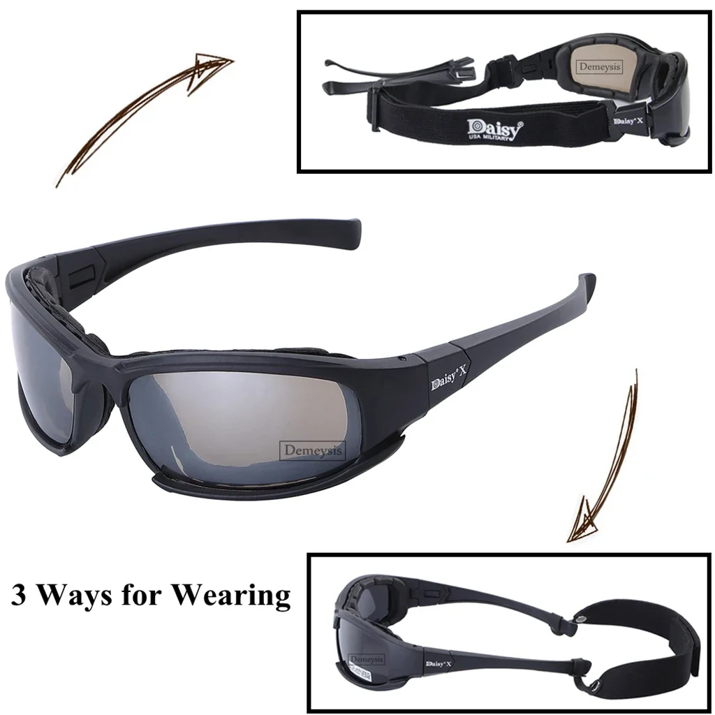 Tactical Camouflage Men's Polarized Glasses Outdoor Shooting Hunting Goggles 4 Lens Kit Sunglasses Hiking polarized sports glasses,polarized glasses,tactical goggles,shooting glasses,polarized goggles