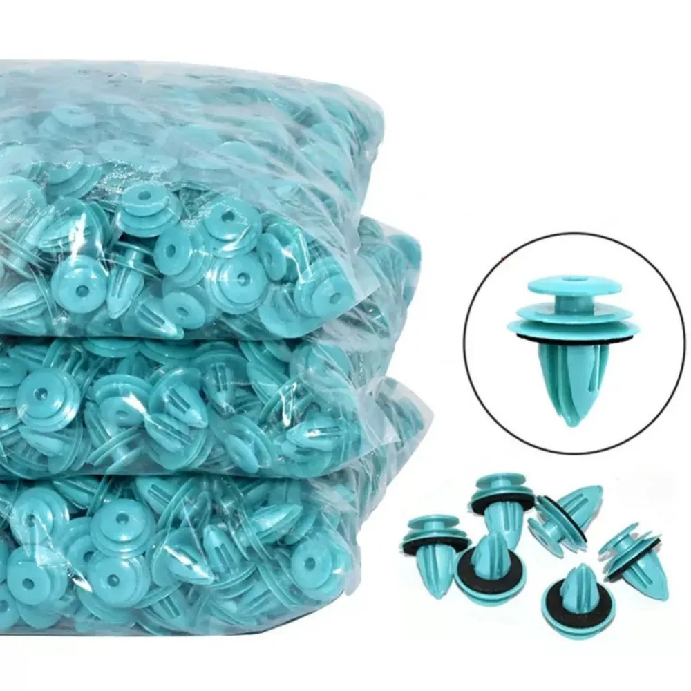 

10-100pcs Green Nylon Retaining Clip for Toyota Bumper Door Buckle Car Interior Accessories Auto Vehicle Retainer Fastener Rivet