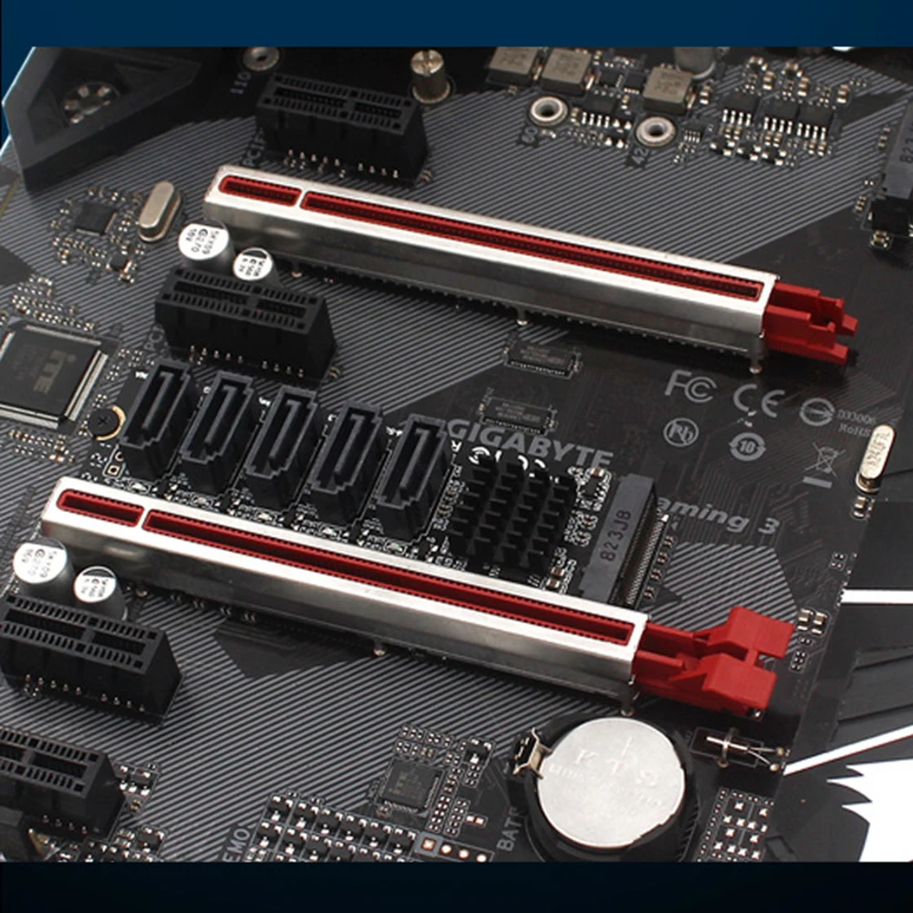 맥 OS 윈도우 리눅스용 M.2 M 키 PCI 익스프레스-SATA 3.0 SSD 어댑터 카드, JMB585 칩셋 확장 카드 어댑터 지지대