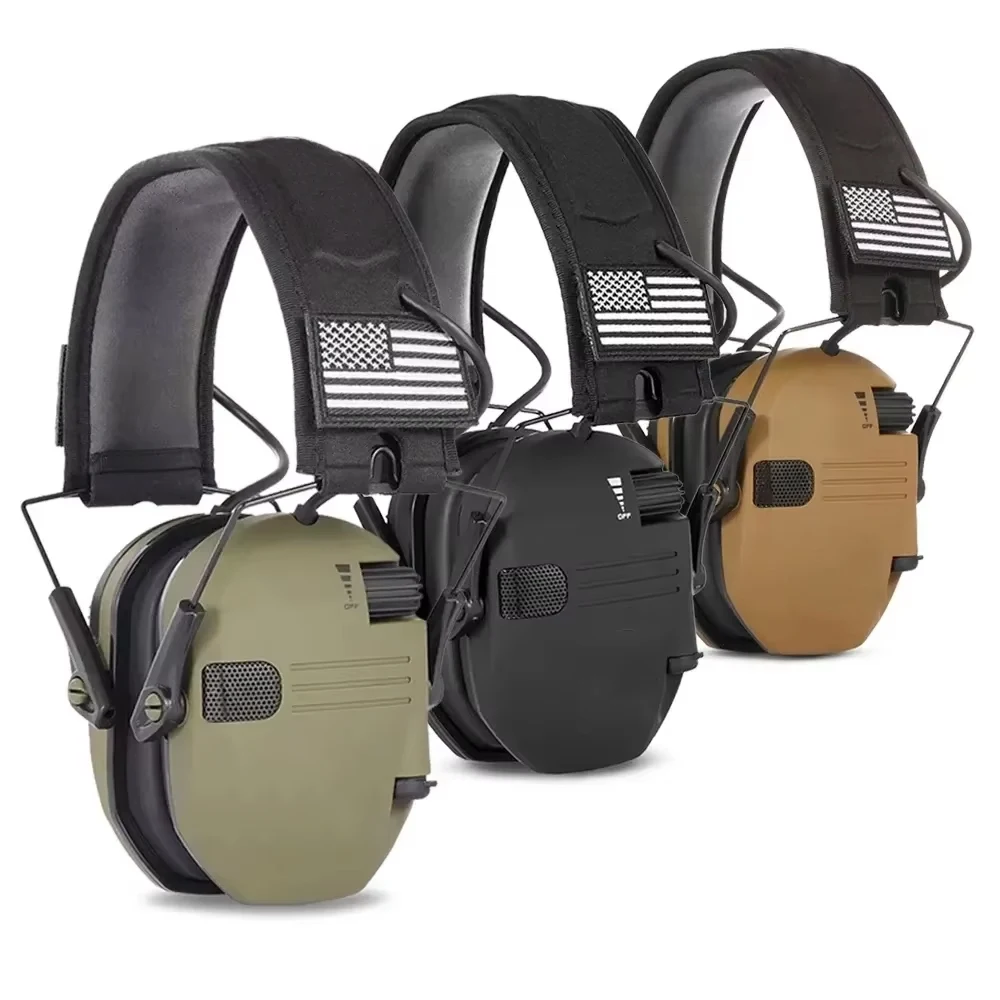 Electronic Earmuff for Razor Slim Ultra Low Profile Compact Design Adjustable Range Shooting Hunting Hearing Protection electronic earmuffs