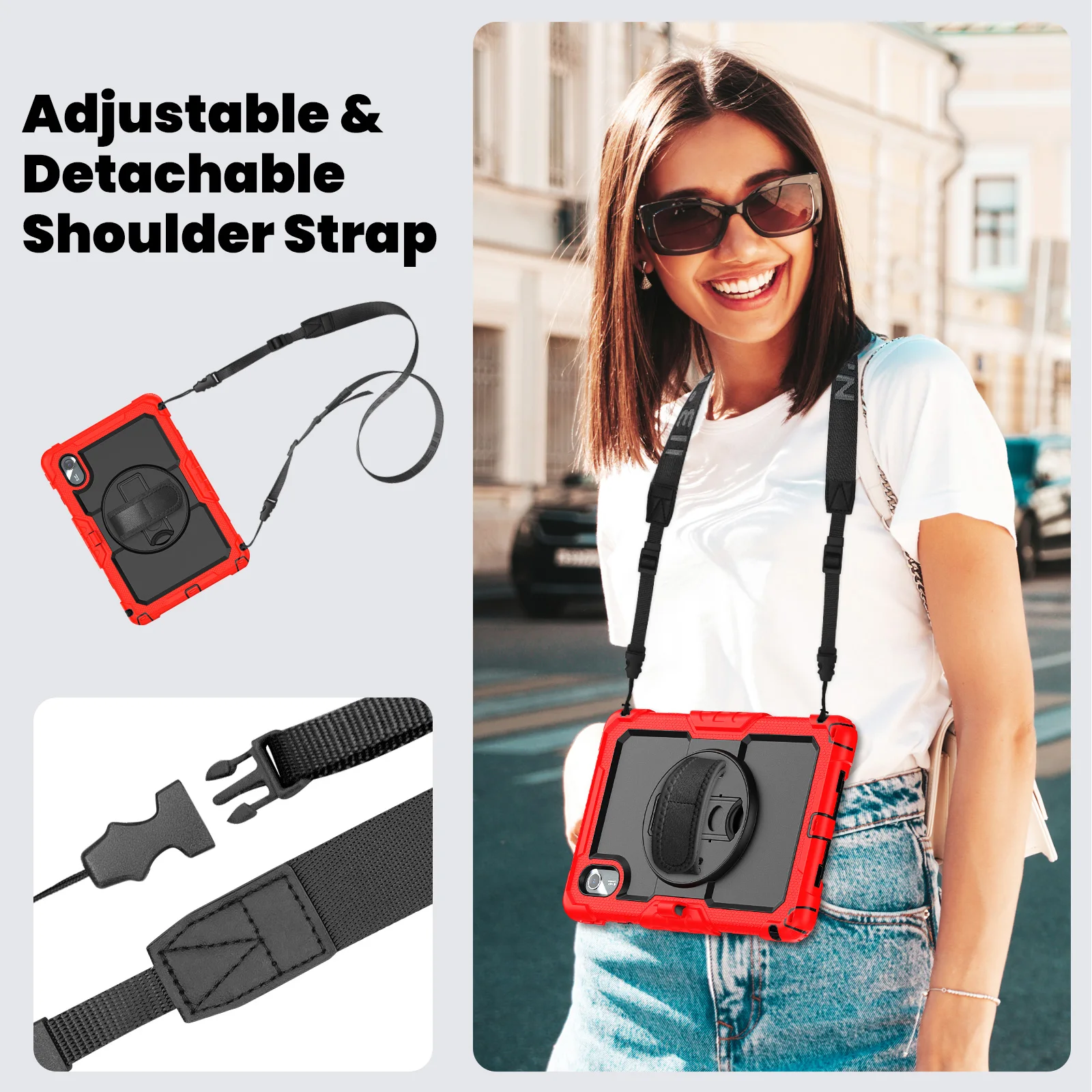 Universal Tablet Case with Screen Protector - Enhanced Protection and Style