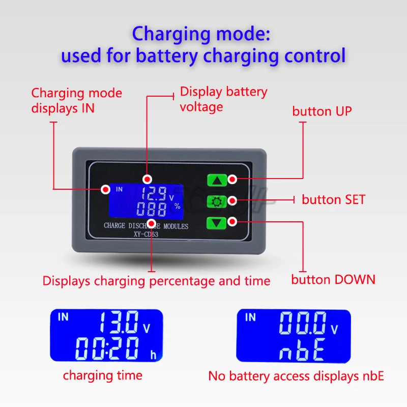 XY-CD63 30a DC6-60V Batterie ladung Entladung Steuer modul DC Spannungs schutz Unter spannung Verlust Verlust Schutz – Detail 3