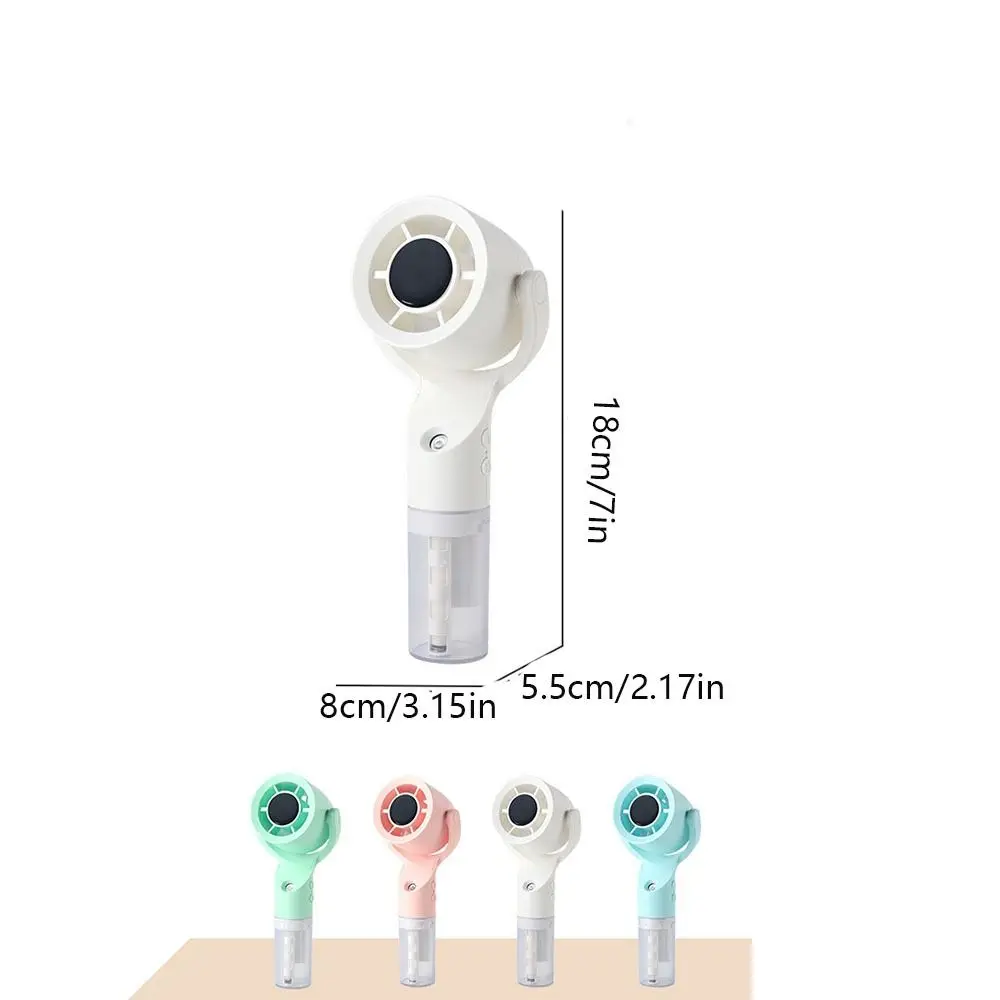 소형 팬 3단 속도 조절 휴대용 스프레이 팬 USB 충전 핸드헬드 물분사 미스트 팬 강력 다기능 빠른 냉각 팬 선물