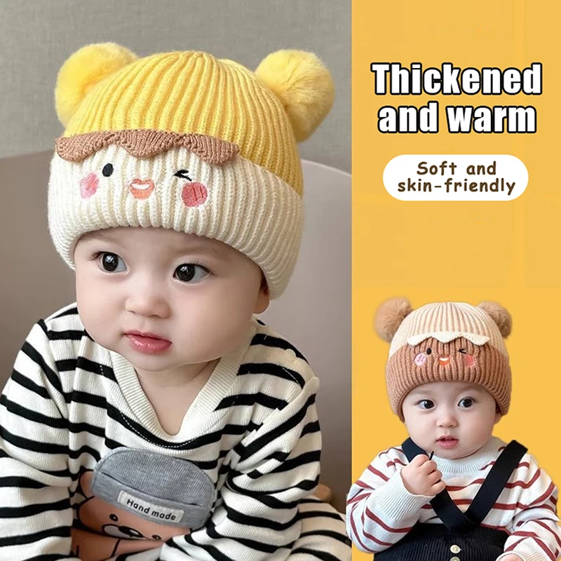 1Pc 베이비 보블 모자 모자 어린이 폼폼 비니 모자 용 보닛 액세서리  소녀 소년 1-3 년