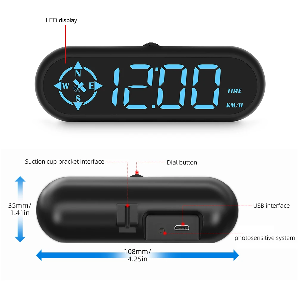LEEPEE- ÷ LED HUD G9 Ϲ ̴, GPS ħ ӵ  溸