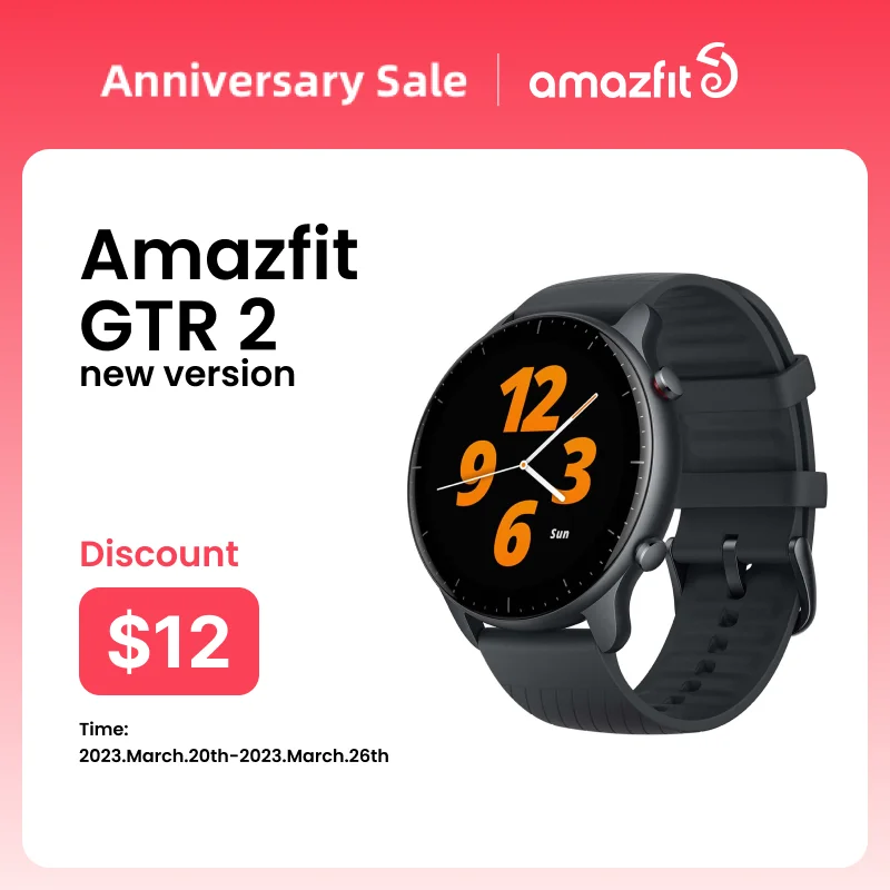  [New Version]  Amazfit GTR 2 New Version Smartwatch Alexa Built-in Ultra-long Battery Life Smart Watch For Android iOS Phone 