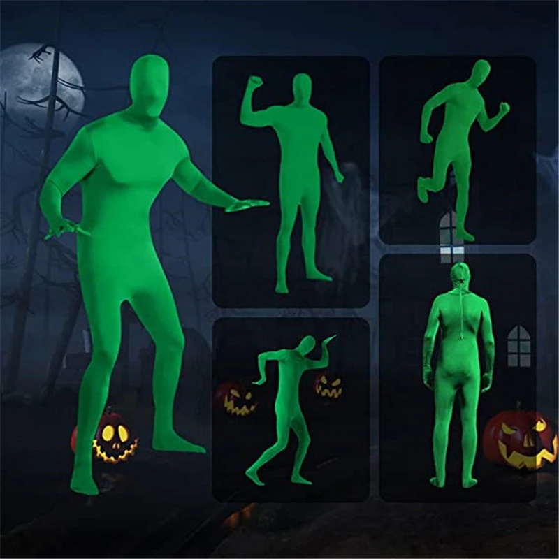 Terno de tela verde de corpo elástico,