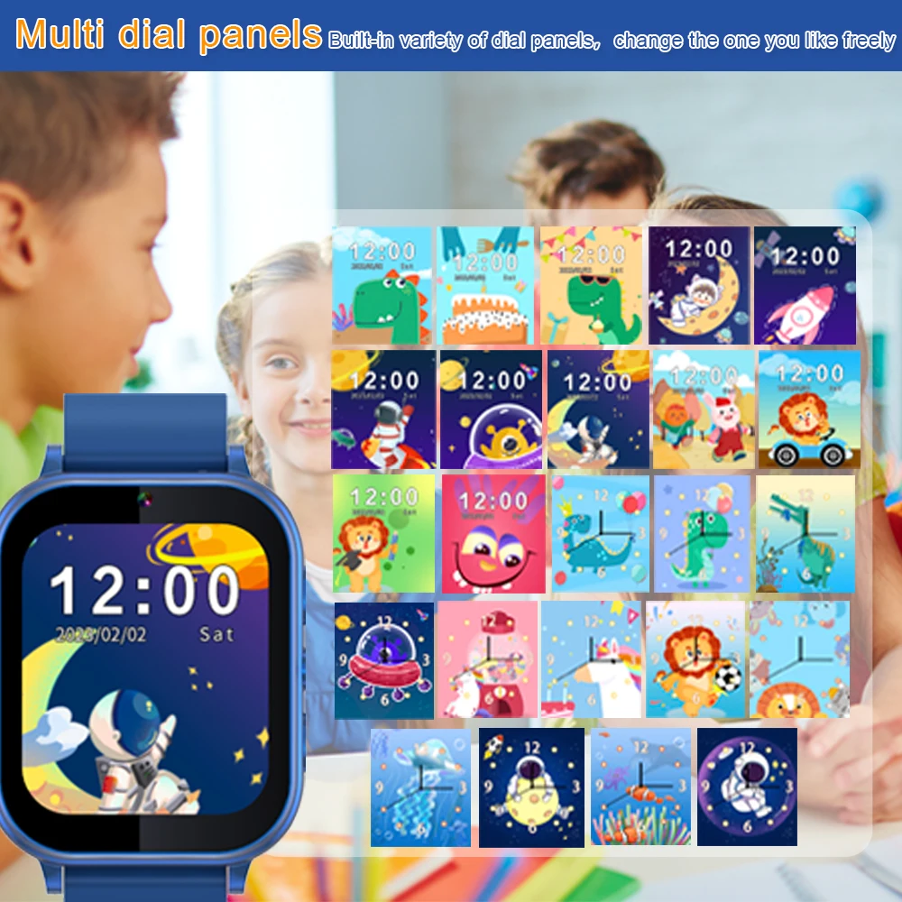 Children's Wristwatch 22 Games Kids Smart Watch Music Play Flashlight Pedometer Habit Tracking Smartwatch Boys Girls Gifts Clock 2