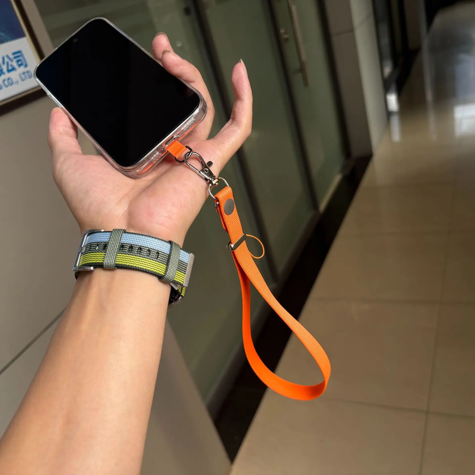 Universal Nylon Wrist Lanyard with Adjustable Drop-Proof Design