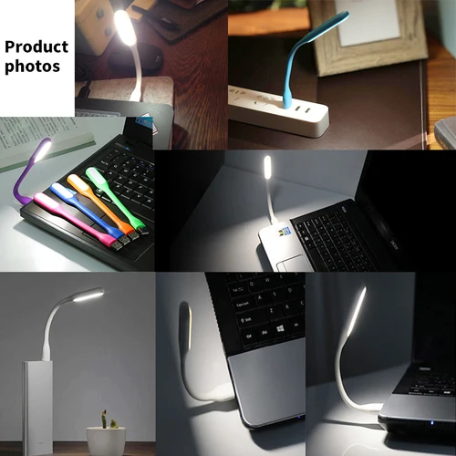 2PCS USB LED 빛 휴대용 책 빛 5V 1.2W 소형 USB 램프 접이식 시력 빛 보조베터리 PC 노트북 5