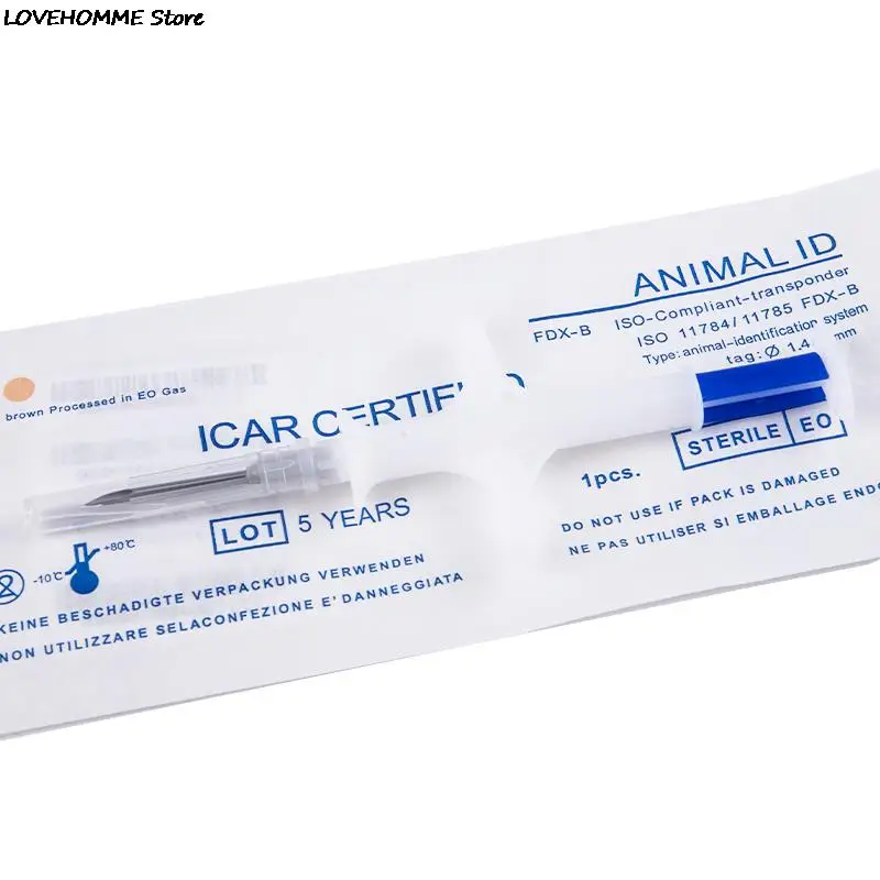 ISO FDX-B Cat Dog Microchip 1.48x8mm Animal Syringe ID Implant Pet Chip images - 6