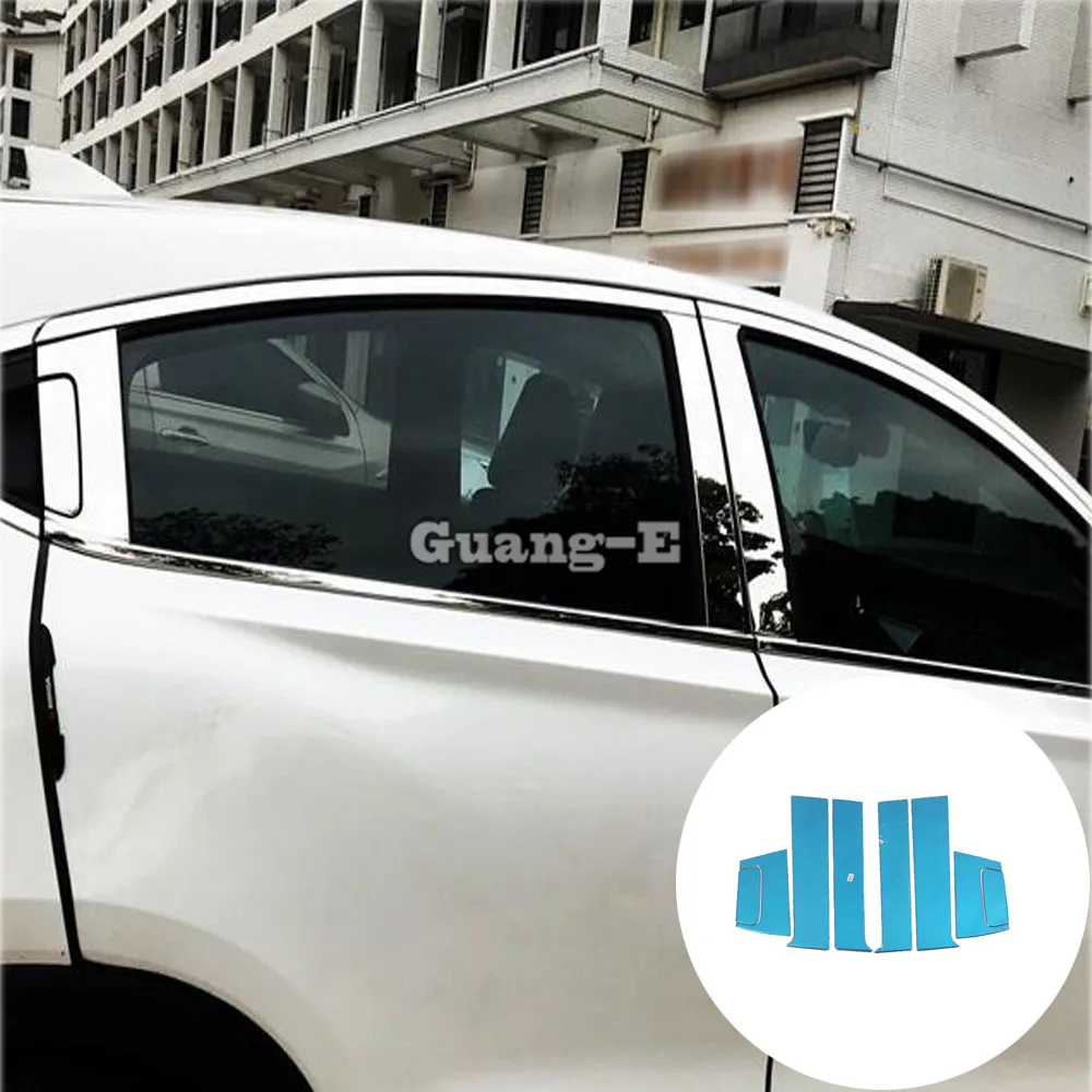 

Для Honda HRV HR-V Vezel 2019 2020 2021 2022 из нержавеющей стали стеклянный оконный Декор стойка средняя полоса отделка рамка Крышка бленда часть