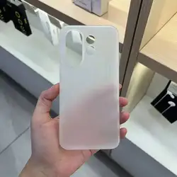 Ultra - Thin Transparent Hard Matte Phone Case with Silicone Bumper for VIVO S30 Pro Mini (Transparent Color)