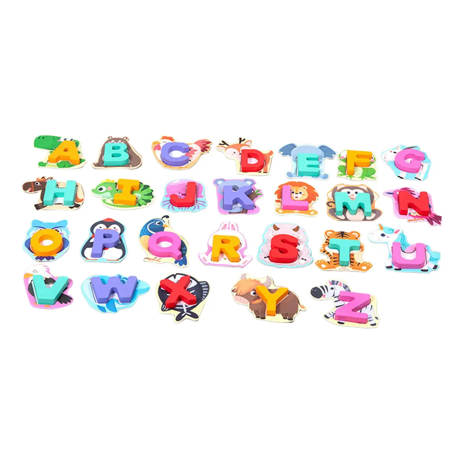 

Montessori Toy Practicing Spatial Logical Thinking Alphabet Pairing Puzzle