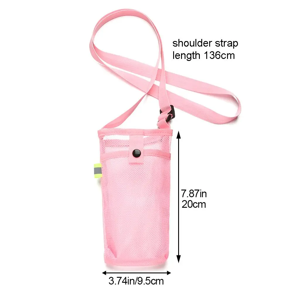 Sport Water Bottle Cover Mobile Phone Bag Camping Accessories Mesh Cup Sleeve Pouch Portable Visible Bag With Strap Best Sellers In Sports & Entertainment
