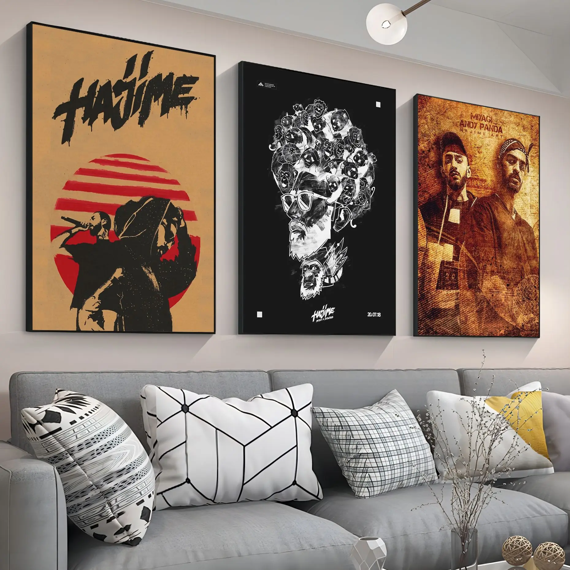 

Hajime MiyaGi Andy Panda Vintage Posters Sticky Waterproof Paper Sticker Coffee House Bar Room Wall Decor