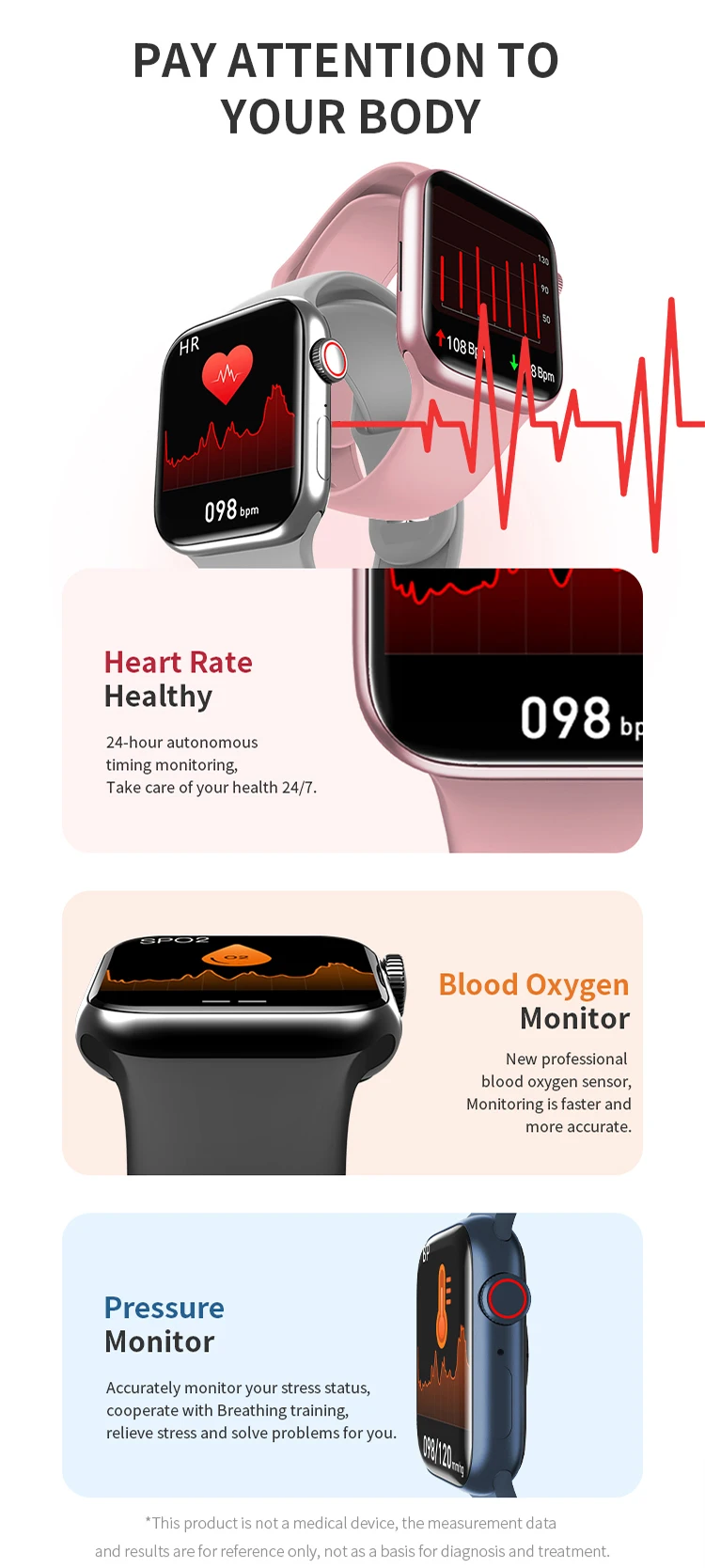 Original HW67 Plus Smart Watch 1.9 inch 44mm Bluetooth Heart Rate Sleep Monitoring Wristwatch Women Men Smartwatch PK IWO 14 Pro