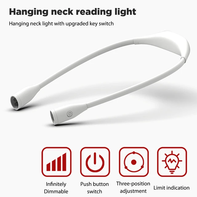 Xiaomi – lampe de lecture au cou, Rechargeable par USB, idéale pour lire au  lit, suspendue, Flexible, mains libres - AliExpress