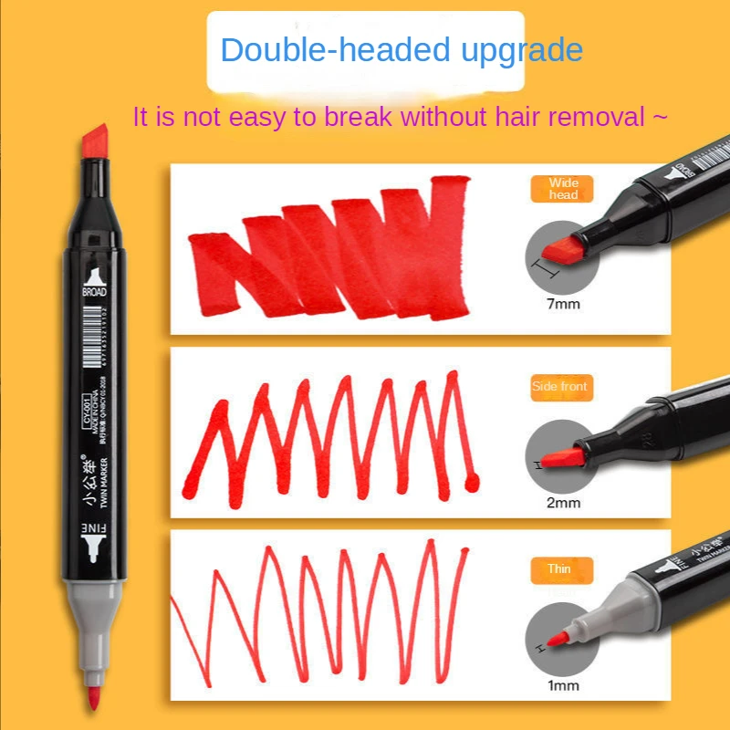Permanent Markers Double Headed Marker Set Colouring Markers Drawing Alcohol Marker Oily Sketching Draw Aesthetic School Supplies Stationery