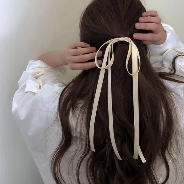 Preto branco xadrez scrunchies feminino listrado treliça bolinhas corda de  cabelo rabo de cavalo laço de