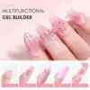 Makartt Solid Builder Nail Gel,15ML 4 in 1 Nail Extension Gel UV Glue for Acrylic Nails 3D Soft Gel Nails Rhinestones Gel 3