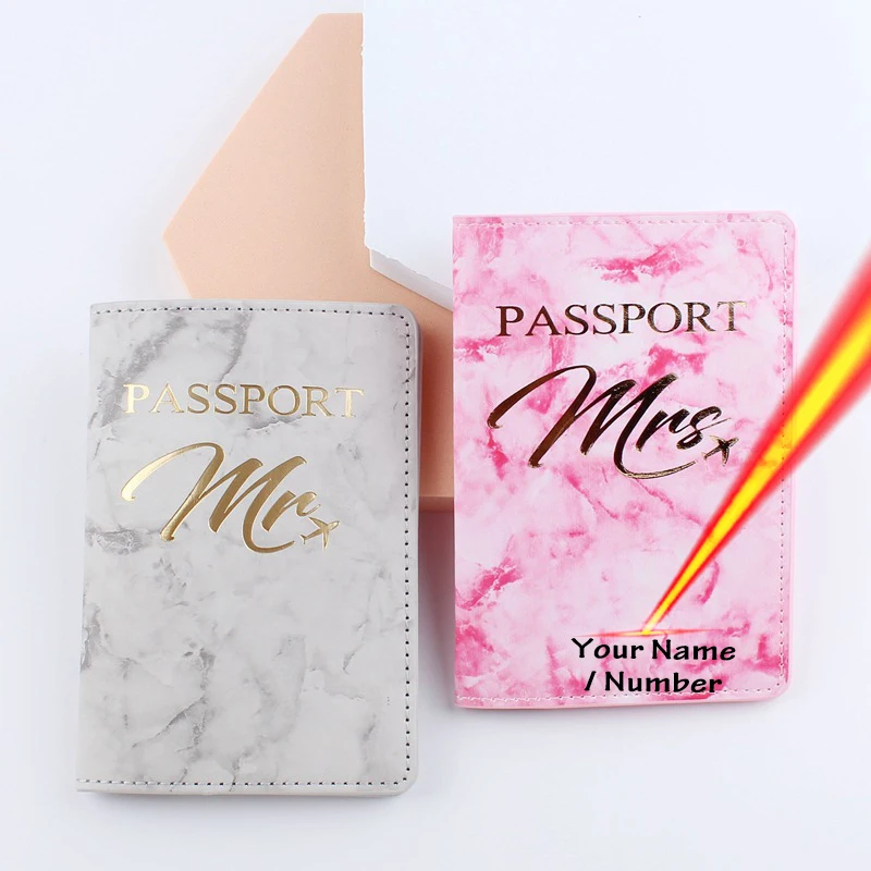 Customize Name Passport Cover Travel Passports Sleeve Covers ID Cred-Card  Business Card Holder Personalized 26 Letter Print - AliExpress