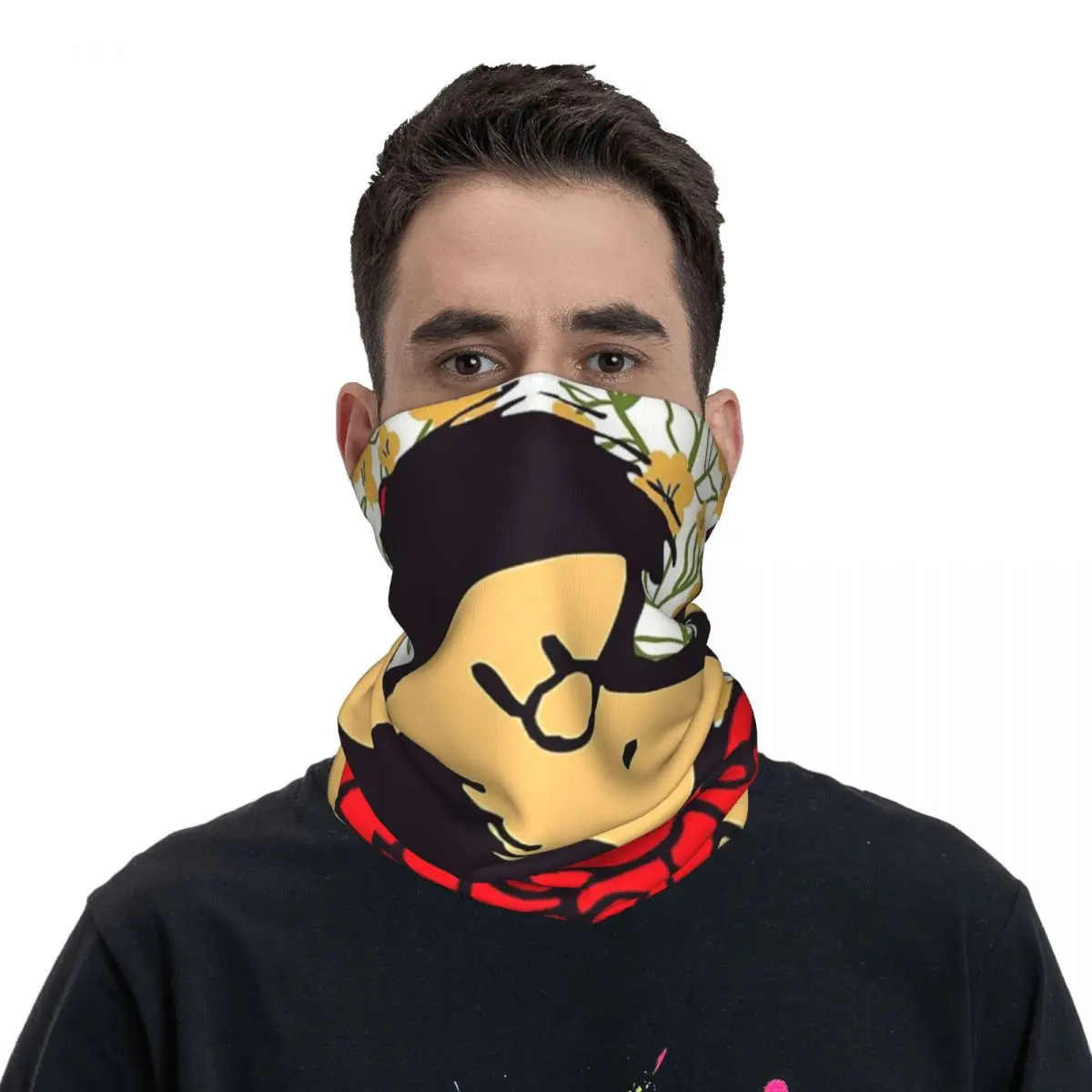 

Mafalda Flowers Bandana Neck Gaiter Printed Windproof Kawaii Cartoon Mask Scarf Multi-use Cycling Neck Cover Warm Sprots Adult