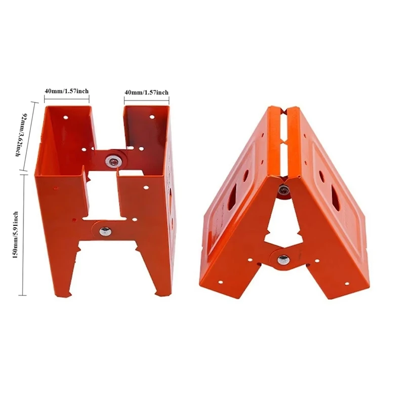 Woodworking Table Mobile Bracket Steel Sawhorse Bracket Fixing Clip Saw Horse Clip DIY Carpentry Furniture Reinforcement