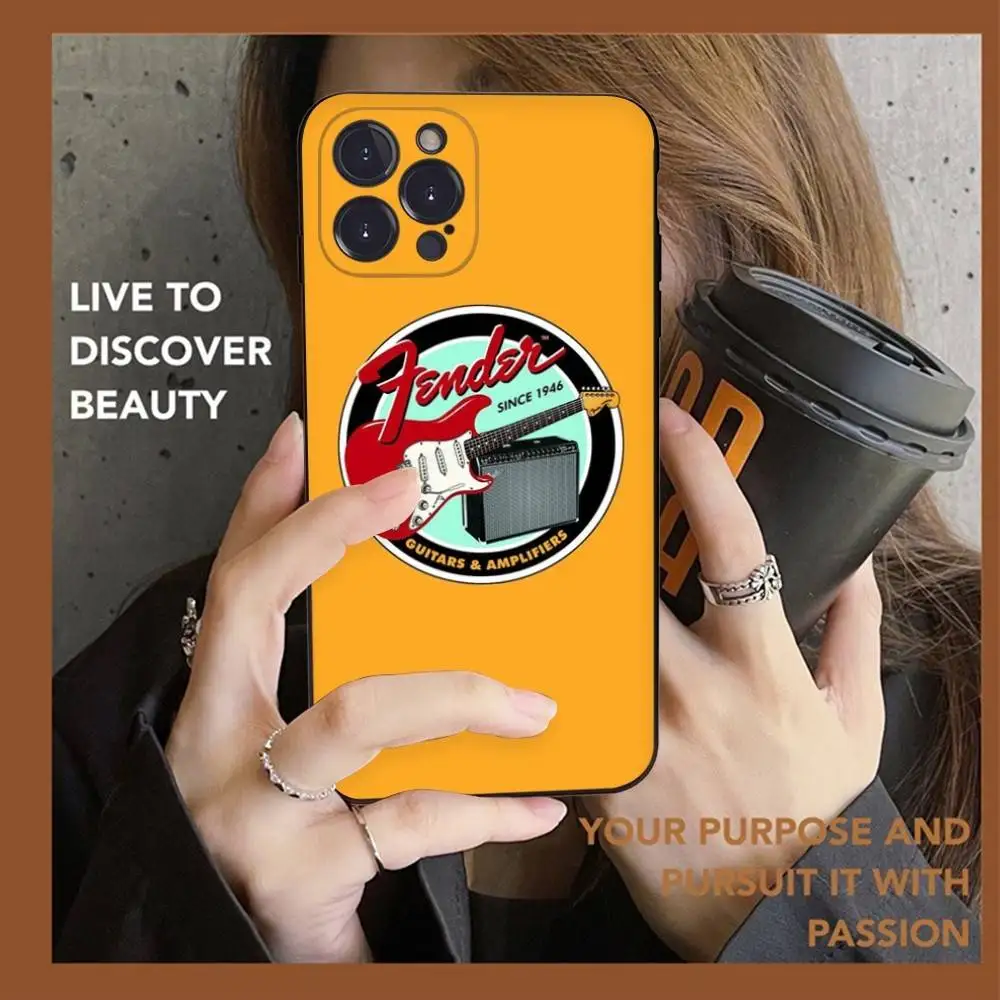 G-Gibson Musik-Handyhülle für iPhone 16 15 14 13 12 Mini 11 Pro XS Max X XR SE 6 7 8 Plus Weiche Silikonhülle – Detail 8