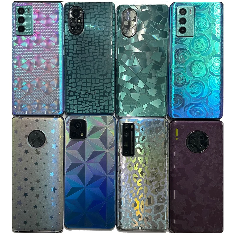 Transparente Mobilephone Volta Adesivo de Pele para Iphone 13 12 11 Pro Max Película Traseira Volta Habitação Película Protetora Filmes 50 Peças - Image 5