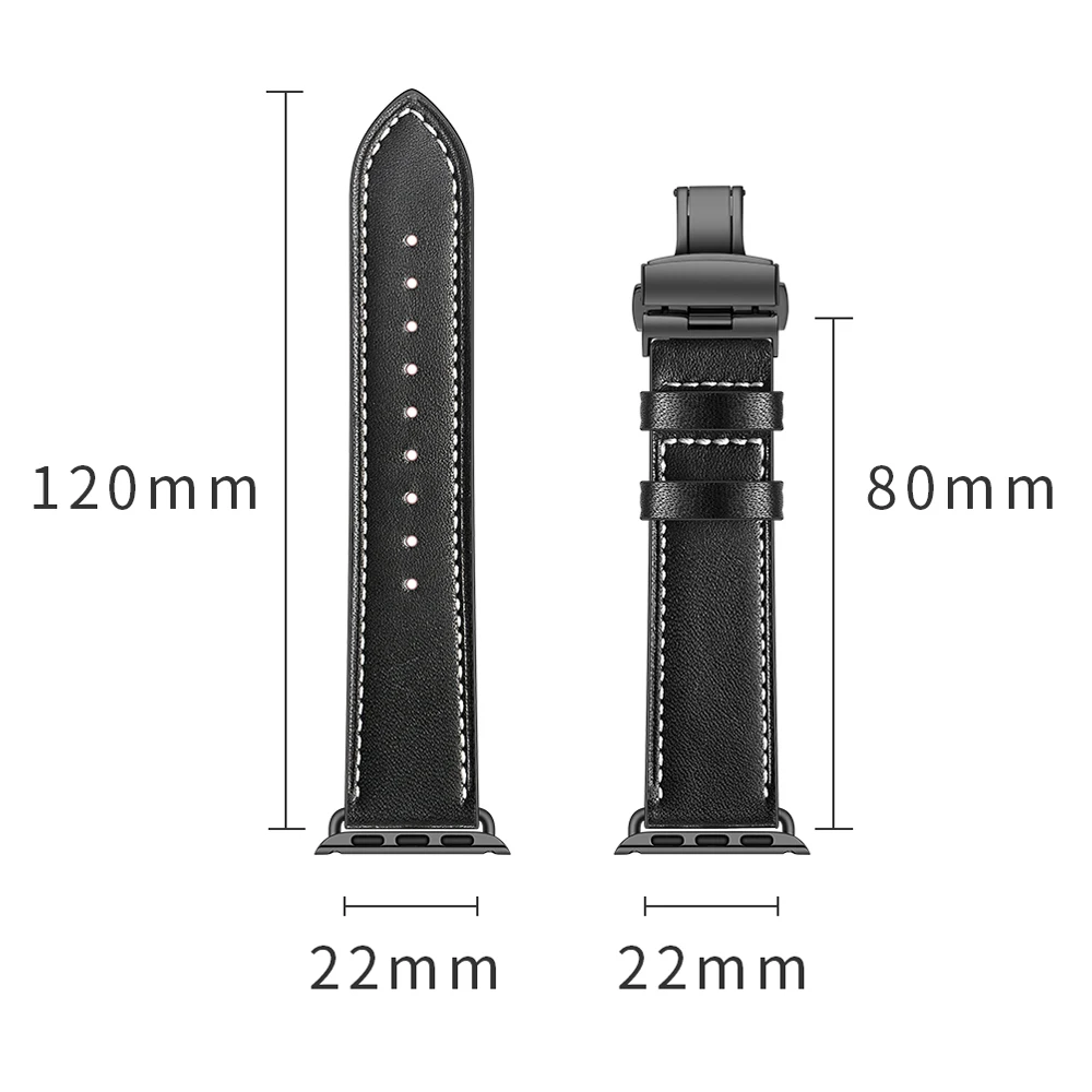 Luxurious Leather Apple Watch Bracelet Band