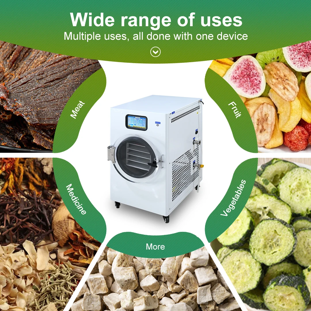 Dual Heated Freeze Dryer Machine for Flower Drying Automatic Electric Dual Heat