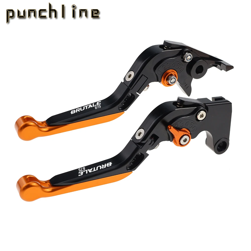 

Fit For Brutale 675 2014-2016 Brutale 675 2015 2016 Motorcycle CNC Accessories Folding Extendable Brake Clutch Levers Handle Set
