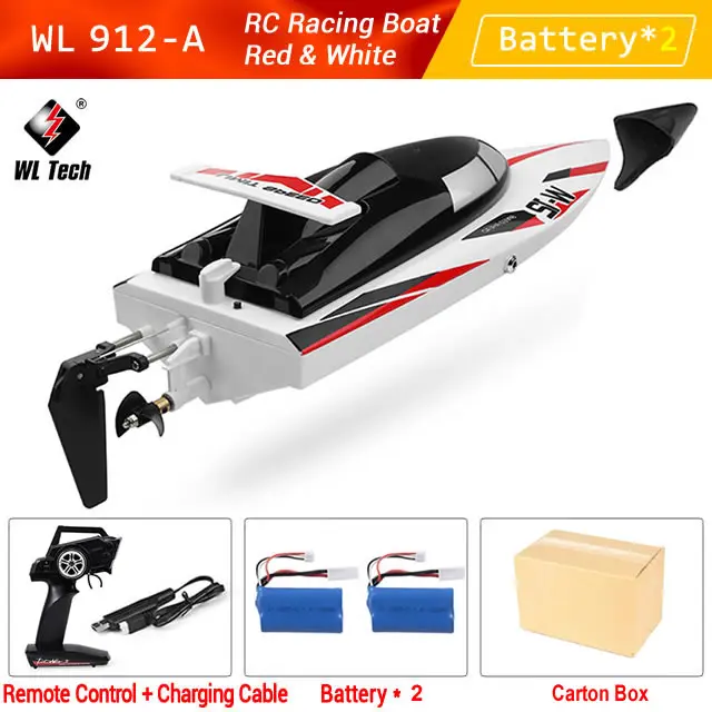 WLtoys WL 912-A RC قارب سباق 35 كيلومتر/ساعة عالي...