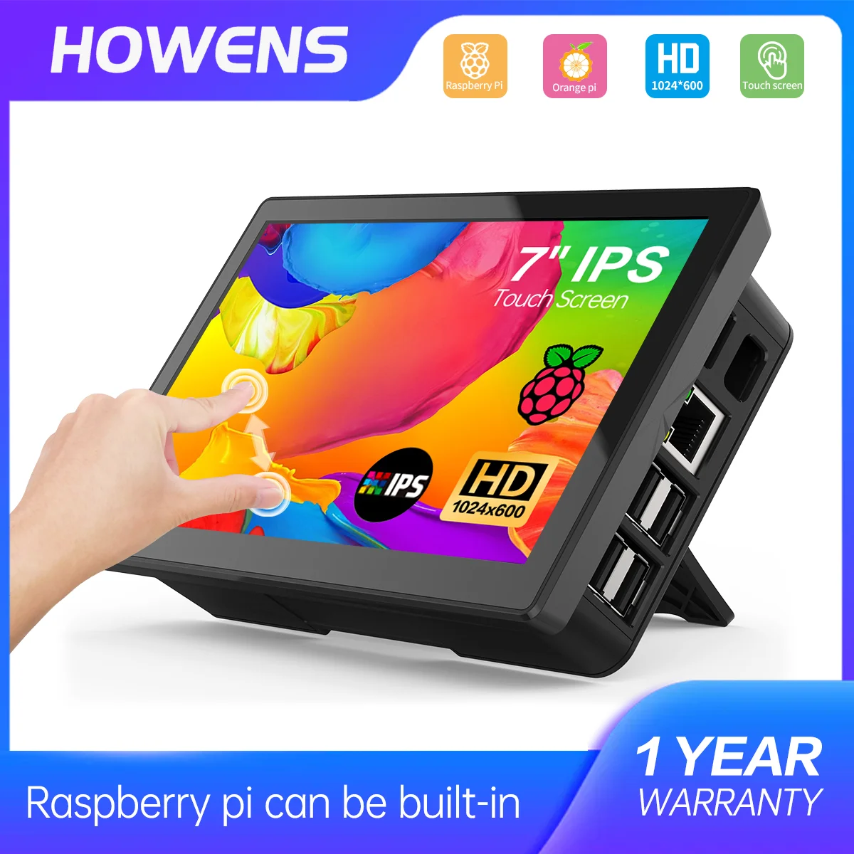 Monitor-Touch-Screen-da-7-pollici-per-Raspberry-Pi-5-4-Banana-Orange ...