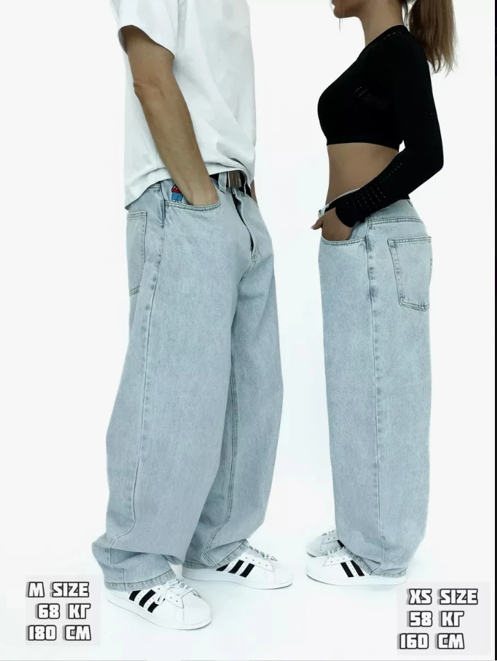 New Harajuku Y2K Big Boy Jeans Men Graphic Embroidery Baggy Jeans Pants Hip Hop Cartoon High Waist Wide Leg Trouser Streetwear 3