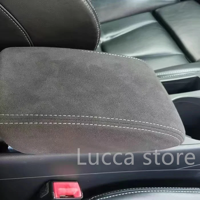

Suede warp For VW Scirocco GOLF 7 8 6 5 POLO Accessories Leather Central Armrest Box Protection Sleeve Decoration modification