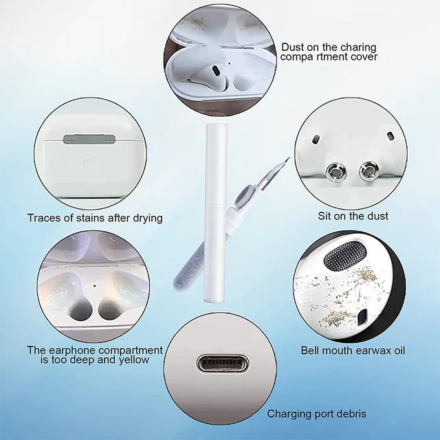 Xiaomi Yopin Cleaner Kit Airpods Pro 1 2 Fülhallgató Tisztító Tollkefe Bluetooth -Tok Szerszámok A Huawei Samsung Számára - Image 3