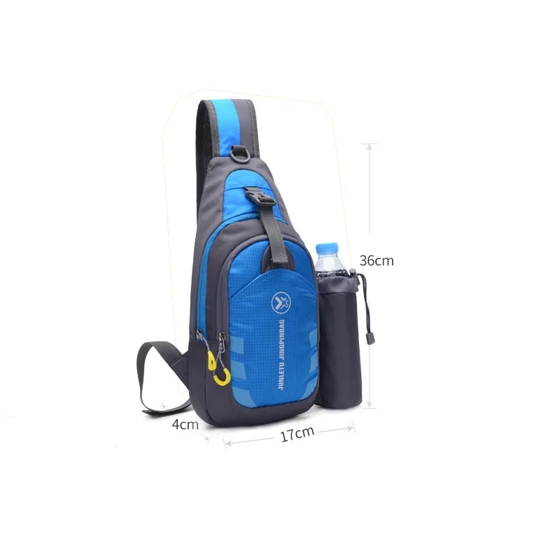 Men's Women's Outdoor Sports Jogging Bag Ultralight Waterproof Hiking Riding Cycling Chest Pack Fitness Crossbody Shoulder Bag