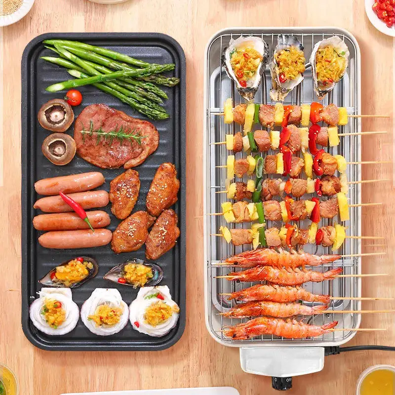 Multifunction Electrictemperature Control Baking Grill Pan For Home Grill Barbecue