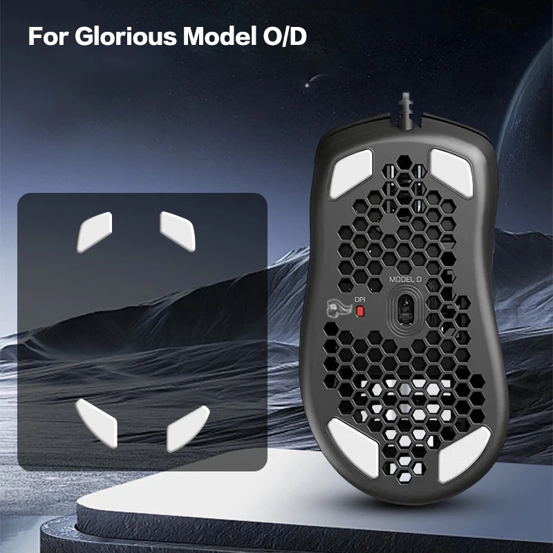 Replacement Mouse Foot Sticker Anti-Slip Mouse Skates Pad for Glorious Model O/Model D Gaming 1 Set