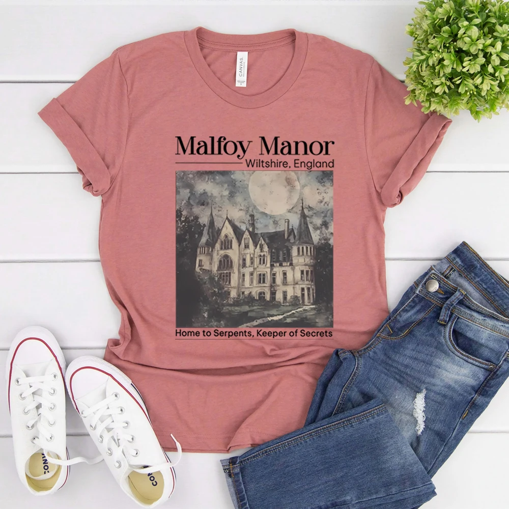 Malfoy Manor Shirt Wizard School Dracotok Dark Academia T-Shirt Dramione Manacled Fanfiction Fanfic Tee Booktok Bookish Geschenk Top – Detail 11