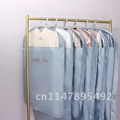 의류 먼지 커버 걸이식 의류 가방 코트 커버, 행어 의류 커버, 가정용 수납 가방