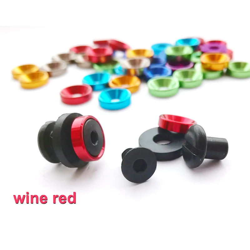 7.5mm x 5mm Wine red Color Kydex Holster SUS304 screw knife scabbard chicago screw Suitable for Tek lok buckle DIY