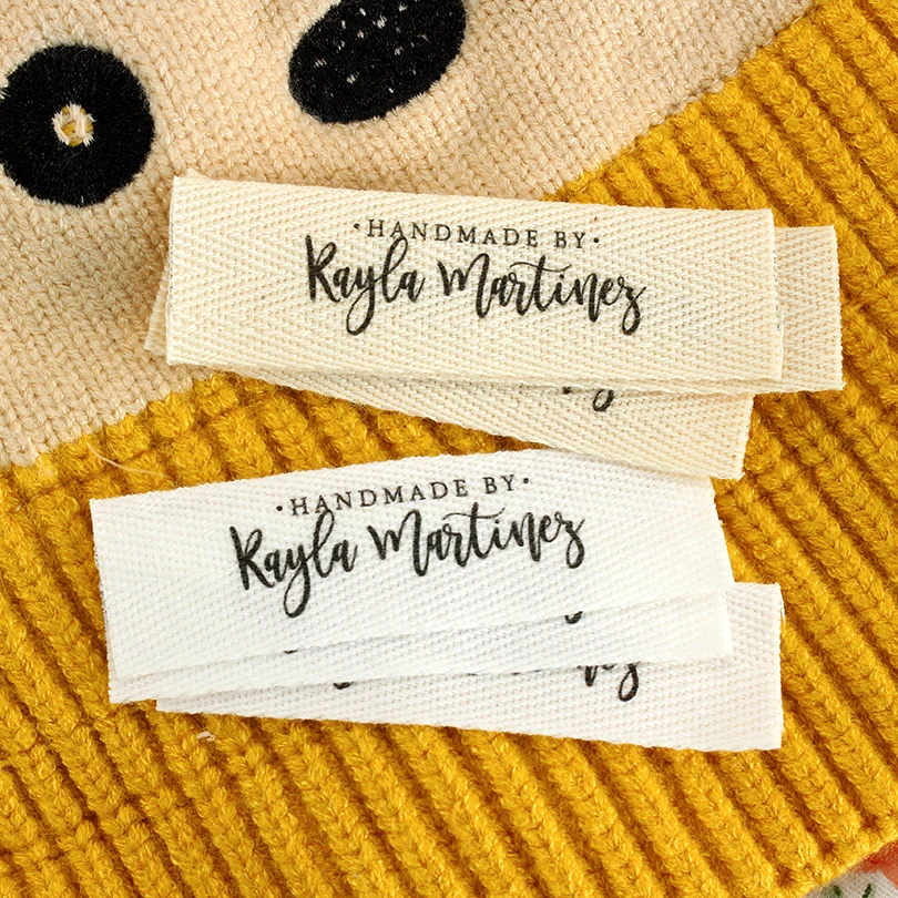 Twill Folding Labels, Logo Labels, Sew Accessori, Ribbon Label,Custom  Fabric Label, Labels for Clothes,Butterfly Tags(XW3512) - AliExpress