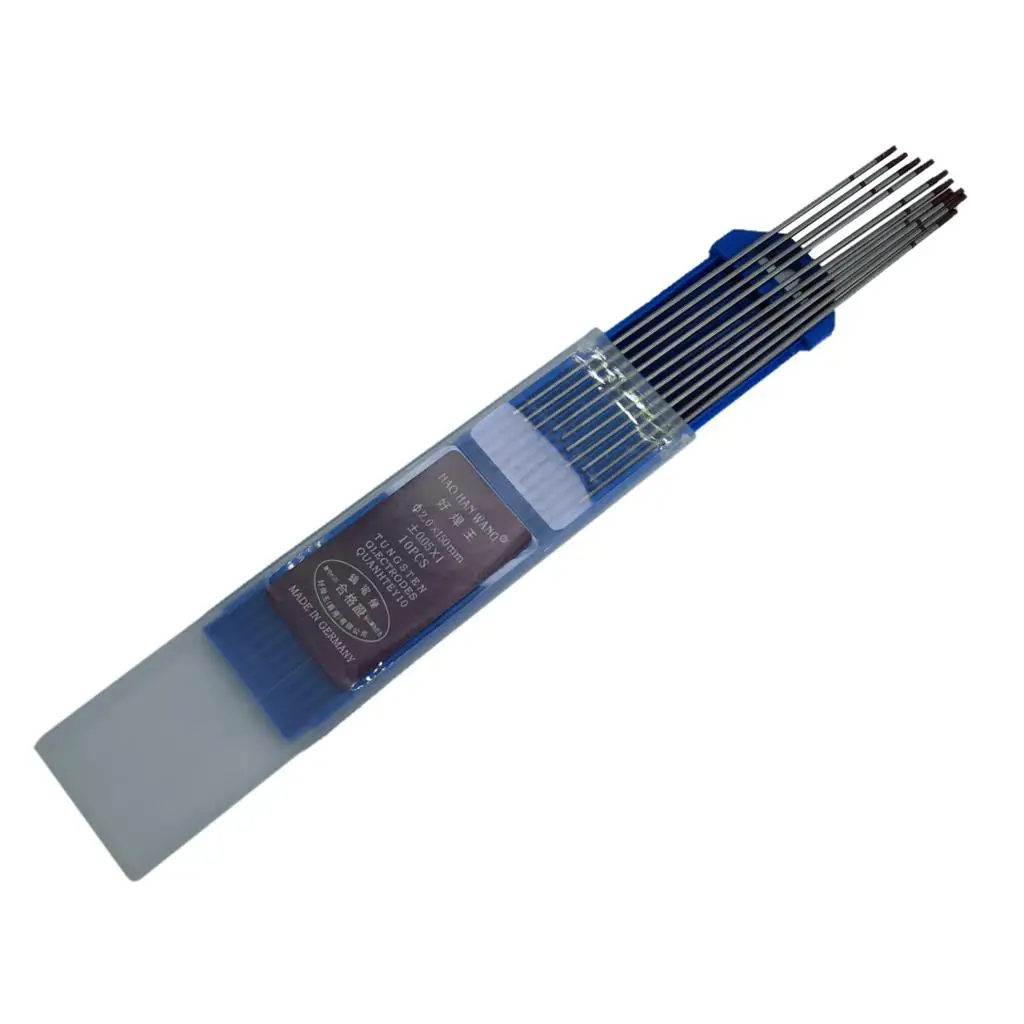 10 Pieces TIG Welding Tungsten Electrodes Tungsten Steel (Grey,) 4